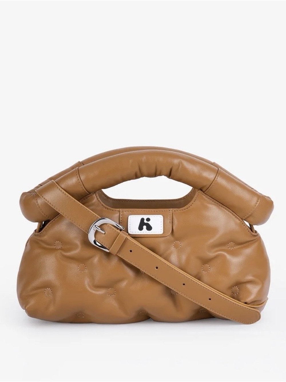 Aira Cloud bag medium Brown Sugar soft leather crossbody